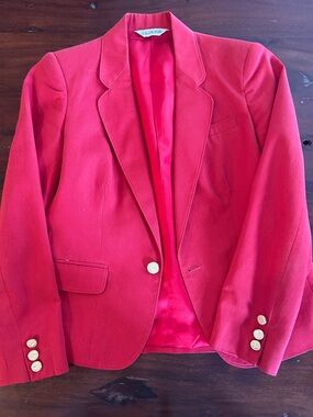 J. G. Hook Women's Red Tailored Blazer